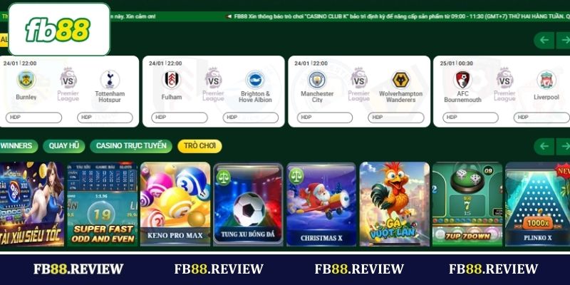 Giới thiệu FB88 về sản phẩm cung cấp